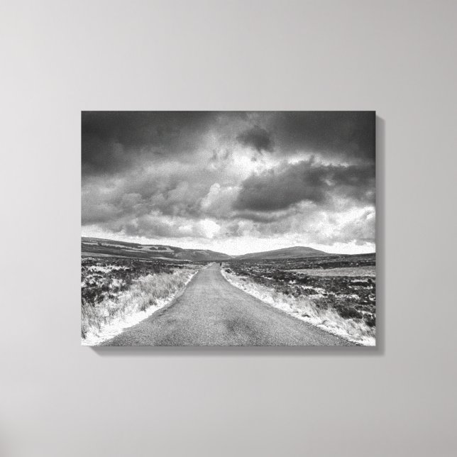Lienzo Camino en tormenta (Anverso)