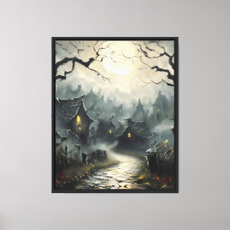 Lienzo Camino iluminado por el bosque