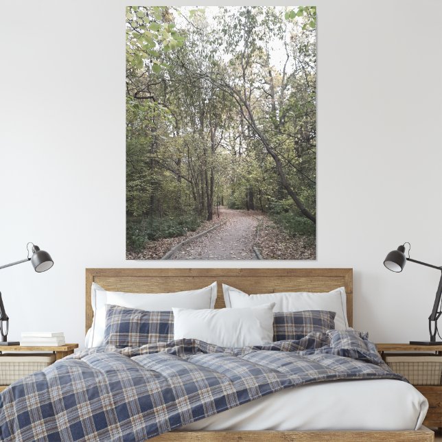 Lienzo Camino Tranquilo del Bosque de Otoño – Edición Esc (Insitu(Dormitorio))