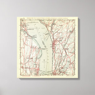 Lienzo Caminos de la bicicleta en Nueva York y