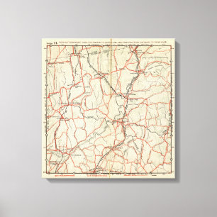 Lienzo Caminos de la bicicleta en Nueva York y