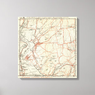 Lienzo Caminos de la bicicleta en Nueva York y