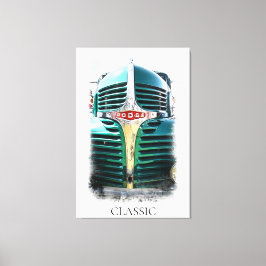 Lienzo *~* Camión antiguo pintado de época clásico