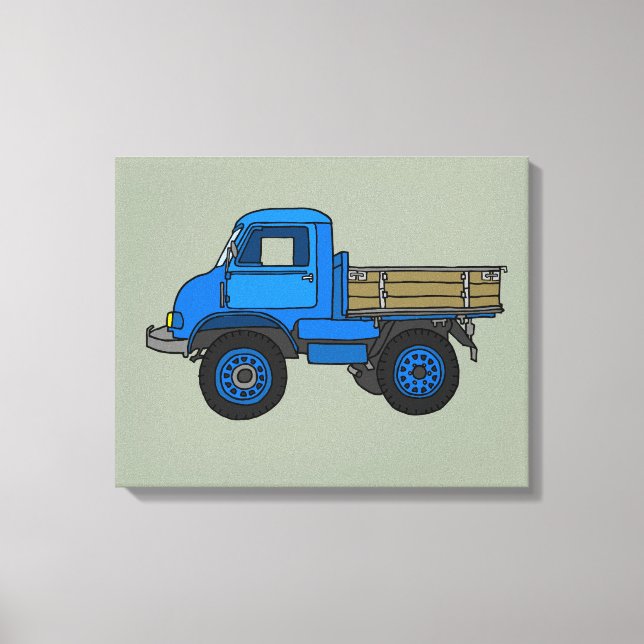 Lienzo Camión azul (Anverso)