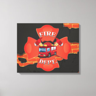 Lienzo Camión de bomberos