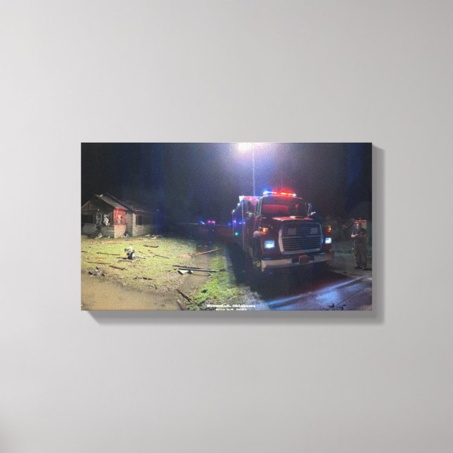 Lienzo Camión de bomberos (Anverso)