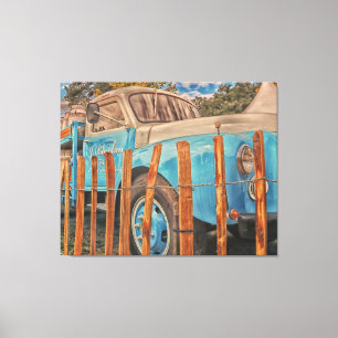 Lienzo Camión de leche viejo