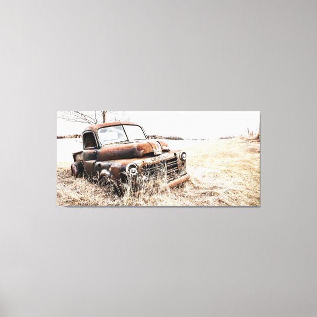 Lienzo Camión entregado al tiempo (Anverso)