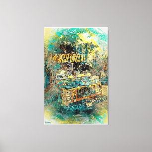 Lienzo Camión Missiondistrict San Francisco de la pintad