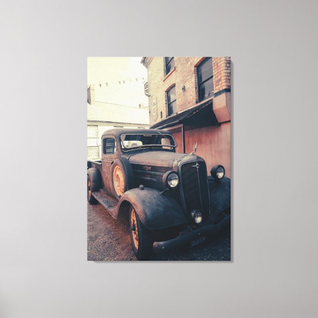 Lienzo Camión vintage (Anverso)