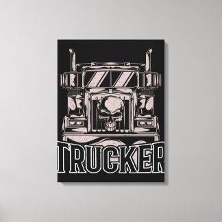 Lienzo Camionero Diesel Big Rig Semi