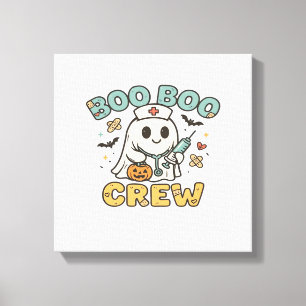 Lienzo Camiseta Boo Boo Crew � Enfermera de Halloween Fan