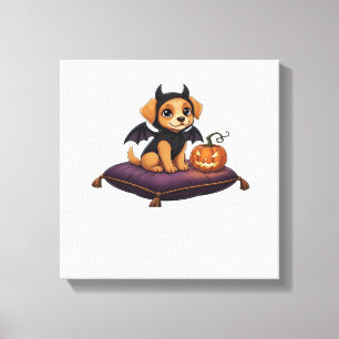 Lienzo Camiseta clásica de Halloween para cachorros