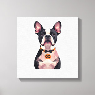 Lienzo Camiseta clásica de perro bruja de Halloween