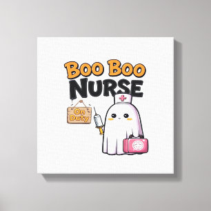 Lienzo Camiseta clásica Enfermera de Boo Boo de guardia