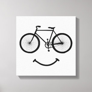 Lienzo Camiseta de bicicleta y sonrisa Camiseta de ciclis