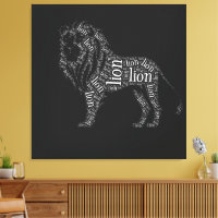 Camiseta de diseño tipográfico de león poderoso