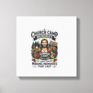 Lienzo Camiseta de nostalgia de VBS de la Iglesia de Jesú