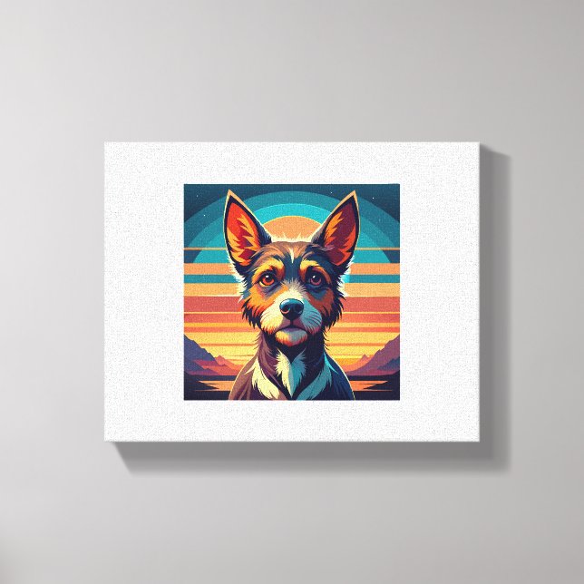 Lienzo Camiseta de perro Border Collie (Anverso)