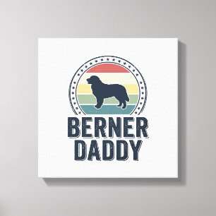 Lienzo Camiseta de vector de diseño de papá de perro vint