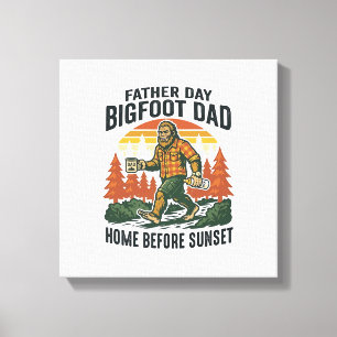 Lienzo Camiseta Día del Padre Bigfoot Papá El Hombre El M