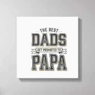Lienzo Camiseta Diseño De Los Mejores Papás Antiguos Asce