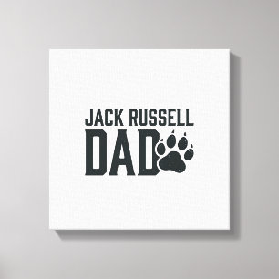 Lienzo Camiseta Diseño Huella de Pata Vintage Papá Jack R