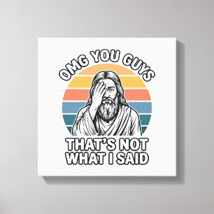 Lienzo Camiseta divertida con cita retro de Facepalm grab