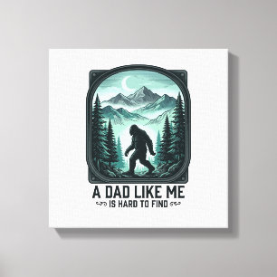 Lienzo Camiseta divertida de padre Bigfoot con grabado vi