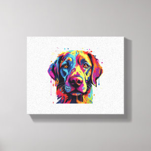 Lienzo Camiseta esencial de acuarela de perro