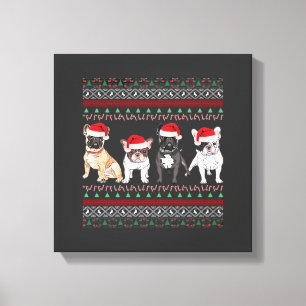 Lienzo Camiseta esencial de suéter de Navidad feo de Bull