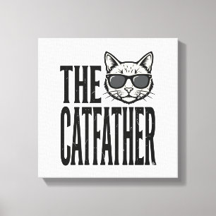 Lienzo Camiseta gráfica de cita de gato vintage divertida