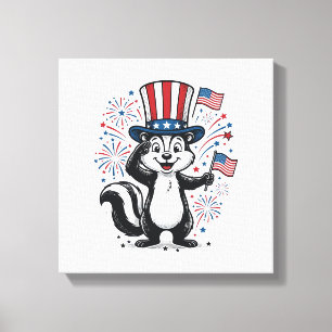 Lienzo Camiseta gráfica de fuegos artificiales vintage de