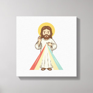 Lienzo Camiseta vectorial de bendición religiosa vintage