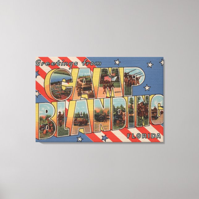 Lienzo Camp Blanding, Florida - Grandes Escenas de letras (Anverso)