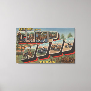 Lienzo Camp Hood, Texas - Escenas de letras grandes