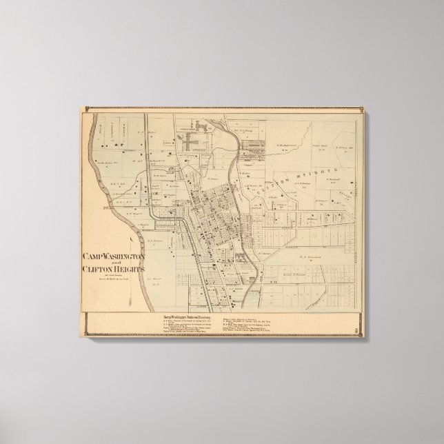 Lienzo Camp Washington, Clifton Heights, Ohio (Anverso)