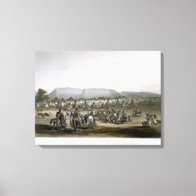 Lienzo Campamento de los indios piekann, placa 43 de V (Anverso)