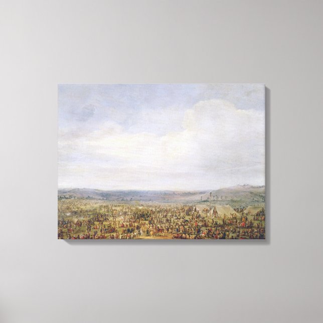 Lienzo Campamento militar (Anverso)