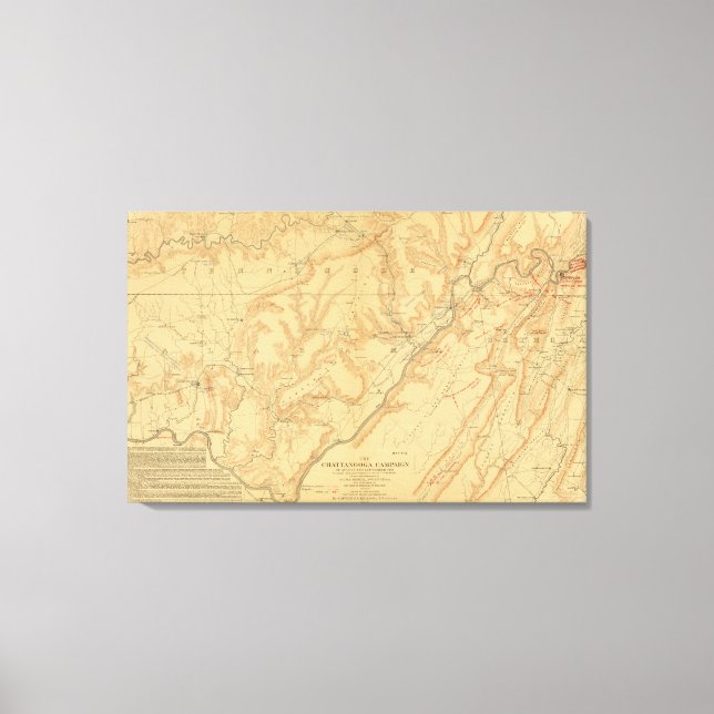 Lienzo Campaña de Chattanooga (Anverso)