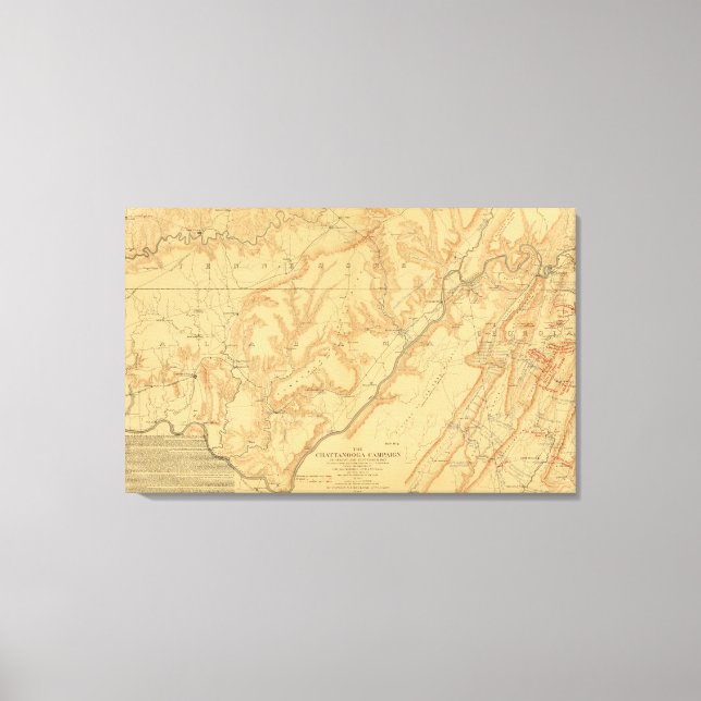Lienzo Campaña de Chattanooga 3 (Anverso)