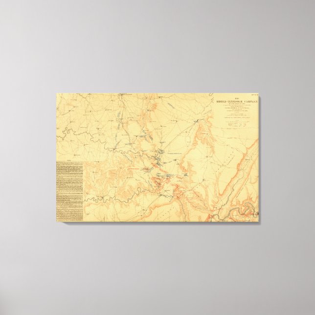 Lienzo Campaña de Medio Tennessee (Anverso)