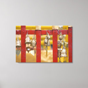 Lienzo Campanas budistas en el templo Doi Suthep