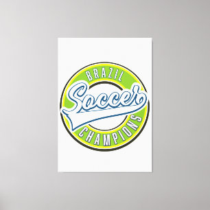 Lienzo Campeón de fútbol de Brasil