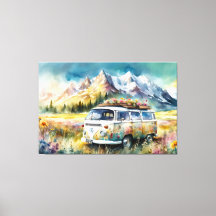 Campervan Bliss Retro Campervan En Las Montañas