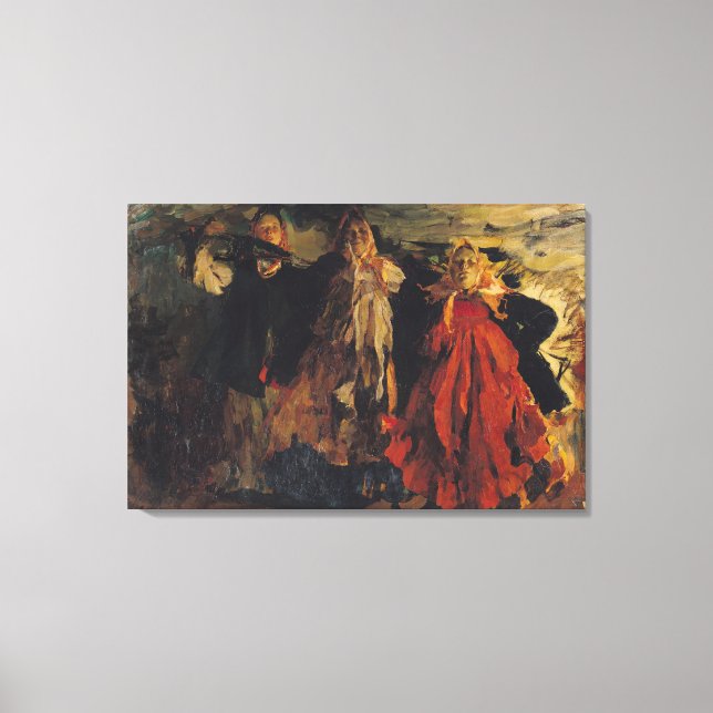 Lienzo Campesinos rusos, 1902 (Anverso)