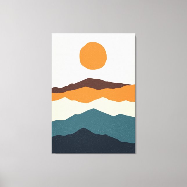 Lienzo Campo arco iris (Anverso)