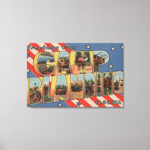 Lienzo Campo Blanding, la Florida - escenas grandes de la