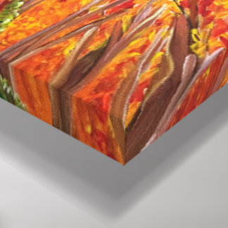 Lienzo Campo botánico - Pintura de tela Om