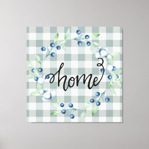 Lienzo Campo de cultivo de Plaid Gingham